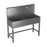 Nerezový žlab na nohou, 1250 mm, dvě pieza, 24 V DC