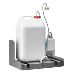 Nástěnný dávkovač mýdla pro umístění za zrcadlo, 24 V DC