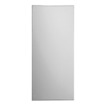 Nerezové antivandalové zrcadlo k nalepení (900 x 400 mm)