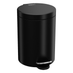 Kovový koš, 5 l, povrch černý