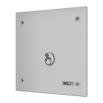 Splachovač WC s piezo tlačítkem a antivandalovým krytem, 6 V