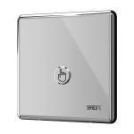 Piezo splachovač WC, lesklý, 24 V DC