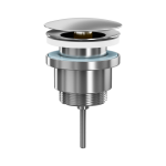 Umyvadlová výpusť, bez přepadu, nerez, 5/4“
