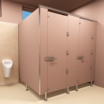 Sanitární kabinky a příčky, lamino tl. 18 mm, Al profil, do suchých prostor