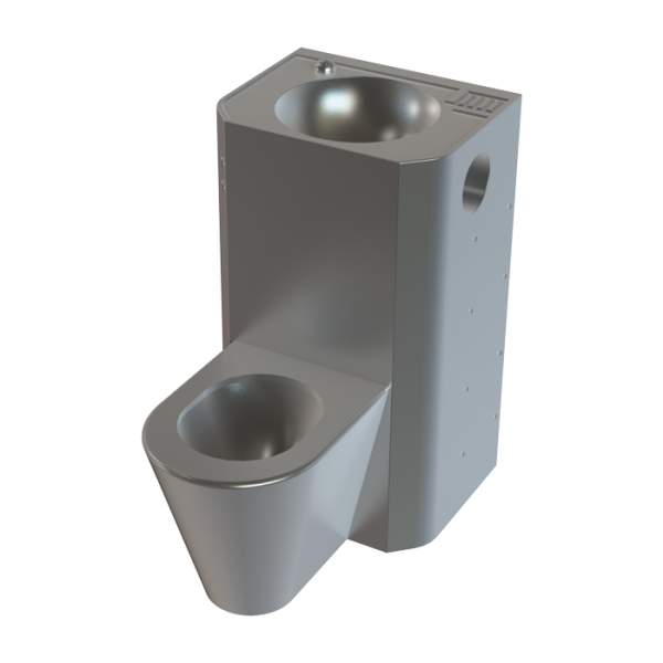 Piezo antivandalový set rovný, WC závěsné, servisní otvor
