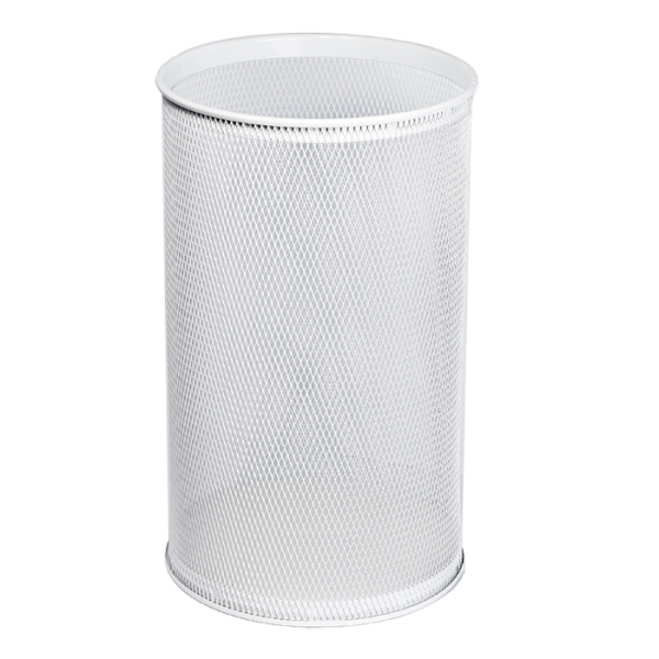 Odpadkový koš kulatý, bílý, 28,5 l