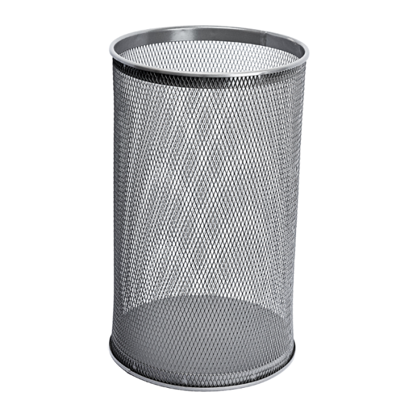 Odpadkový koš kulatý, šedý, 28,5 l
