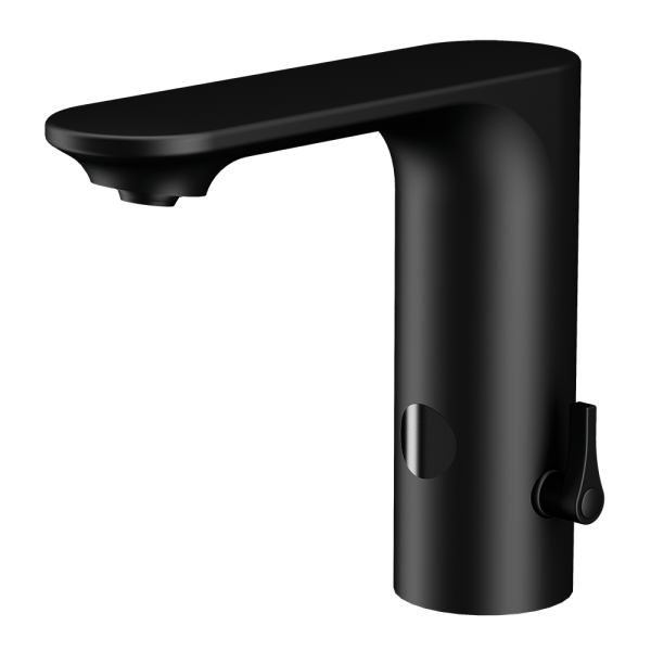 Automatická stojánková umyvadlová směšovací baterie s elektronikou ALS, černá, 6 V