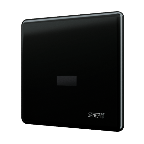 Infračervený splachovač pisoáru s elektronikou ALS, černý, 24 V DC