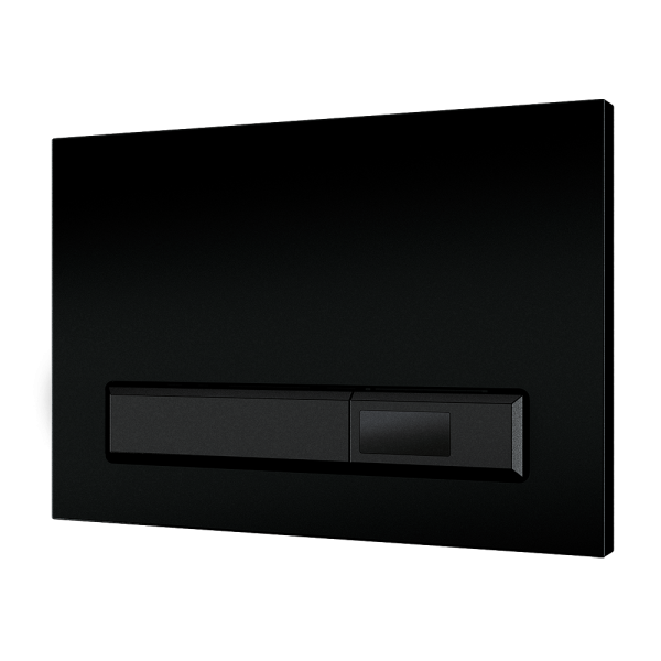 Automatický splachovač WC s elektronikou ALS do montážního rámu SLR 21, černé tlačítko, 24 V DC