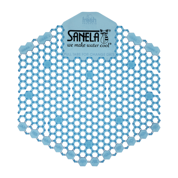 Vonné sítko do pisoáru, modré (vůně - květ bavlny)