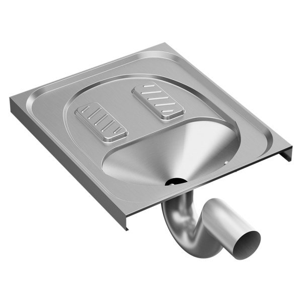 Nášlapné nerezové WC k zapuštění do podlahy