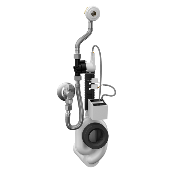 Radarový splachovač pisoáru na liště, 24 V DC