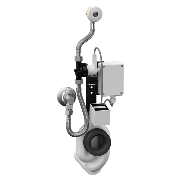 Radarový splachovač pisoáru na liště pro bateriové napájení, 6 V