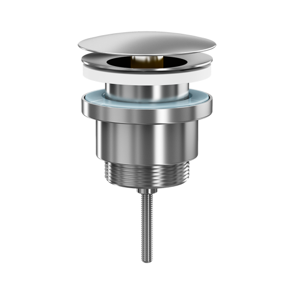 Umyvadlová výpusť, bez přepadu, nerez, 5/4“